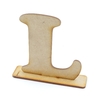 Letras e Números Decorativos de Mesa MDF Crú - Escolher
