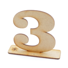Letras e Números Decorativos de Mesa MDF Crú - Escolher