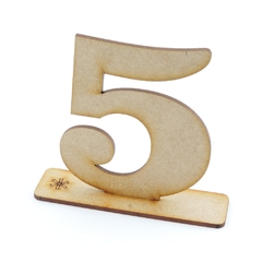 Letras e Números Decorativos de Mesa MDF Crú - Escolher na internet
