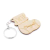 30 Chaveiros Personalizados Mdf - Maternidade - Meia Bebê