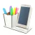 Porta Celular e Porta Canetas Personalizado MDF - Siri