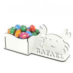 Porta Doces Com Display e Nome Personalizado MDF - Siri