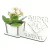 Porta Flores Display Nome Personalizado MDF Branco - Super Pai