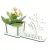 Porta Flores Display Nome Personalizado MDF Branco - Fundo do Mar
