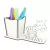 Porta Lápis Com Display Personalizado MDF Branco - Zebra
