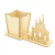 10 Porta Lápis Com Display e Nome Personalizado Mdf - Castelo