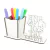 Porta Lápis Com Display Personalizado MDF Branco - Engenharia Florestal