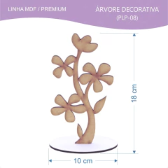 6 Árvores Decorativa de Mesa Mdf Linha Premium - 10x5x18cm na internet