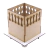 Cachepot Bandeja Alto Mdf Linha Premium - 13x13x15cm