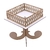 Bandeja Pedestal Quadrada Baixa Mdf Linha Premium - 18x18x21cm