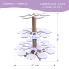 Torre Porta Doces Cupcake Mdf Linha Premium - 40x40x41cm na internet