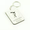 30 Chaveiros Personalizados - MDF Branco - Profissão - Educação Física
