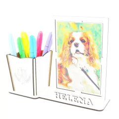 Porta Retrato Com Porta Lápis e Nome Personalizado MDF - Nutrição