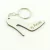 30 Chaveiros Personalizados - MDF Branco - Quinze Anos - Salto Alto