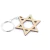30 Chaveiros Personalizados Mdf - Religioso - Estrela de Davi