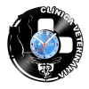 Relógio De Parede - Disco de Vinil - Comercial - Clínica Veterinária - VCM-018