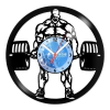 Relógio De Parede - Disco de Vinil - Esportes - Musculação - VES-174