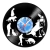 Relógio De Parede - Disco de Vinil - Profissões - Adestrador - VPR-041
