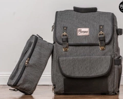 Mochila Oxford gris y negro