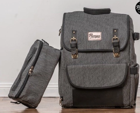 Mochila Oxford gris y negro