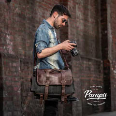 Bolso Magnus - Lona & Cuero - comprar online