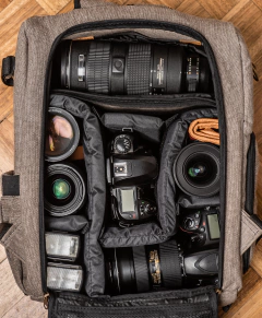 Mochila Oxford pink camel