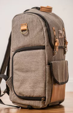 Mochila Pampa Oxford (Marron claro con suela) en internet