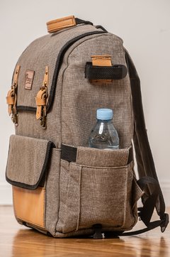 Mochila Pampa Oxford (Marron claro con suela) - Pampa