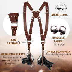 Correa Doble Pampa PREMIUM con Logo personalizado - comprar online