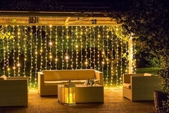 Luces Cortina 3x3 Mts 300 Led 12 Tiras Interconectable