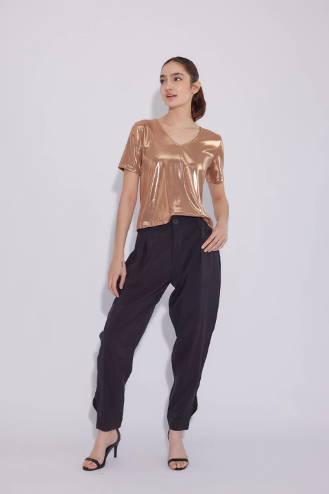 Remera Valentino Dorada