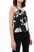 Top corfu estampada negra - comprar online