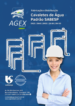 cavalete sabesp inox dn 50 2 polegadas
