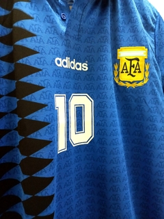 Camiseta retro Argentina 1994 alternativa azul #10 - comprar online