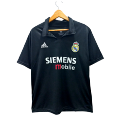 Camiseta retro Real Madrid Siemens negra Zinedine Zidane
