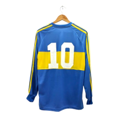 Camiseta retro azul Boca Juniors campeón Metropolitano 1981 Maradona manga larga en internet