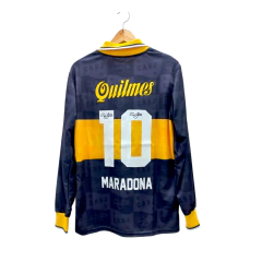 Camiseta retro Boca Juniors 1996 Olan Maradona Quilmes manga larga en internet