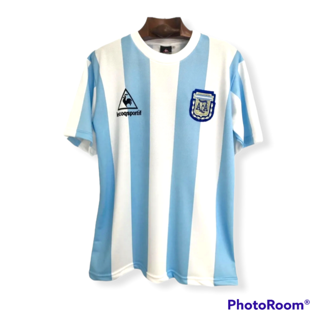Camiseta Retro Argentina 1986 Titular Maradona #10 thumbnail 2