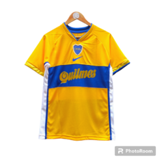 Camiseta retro Boca Juniors Libertadores 2001 Riquelme alternativa amarilla