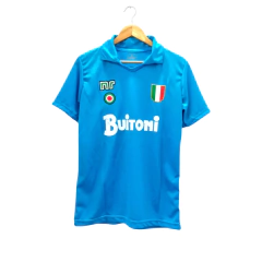 Camiseta retro Napoli campeón Buitoni Maradona algodón - comprar online