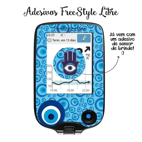 Adesivo Skin FreeStyle Libre | Olho Grego
