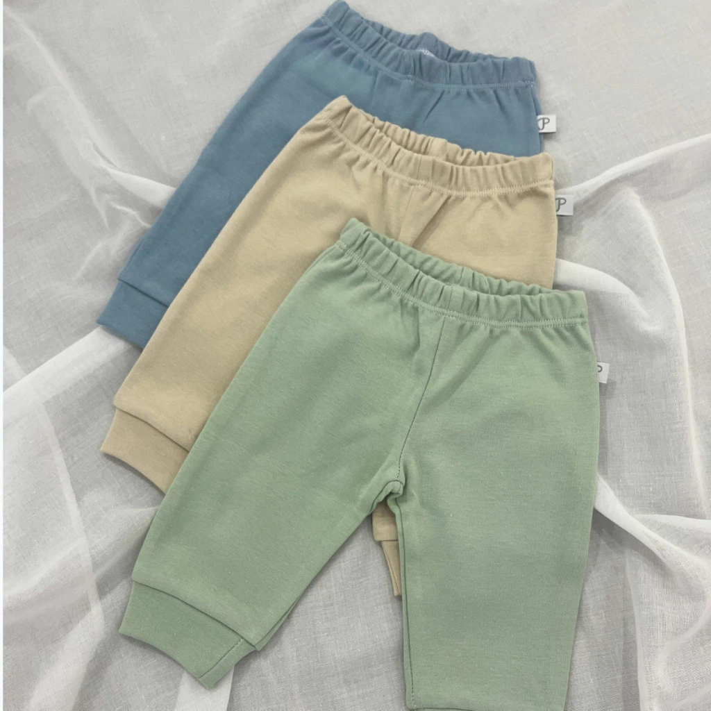 PACK X3 PANTALONES VERDE/ARENA/AERO - ALGODON PIMA