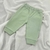 PANTALON CON PUÑO VERDE SECO - ALGODON PIMA - comprar online