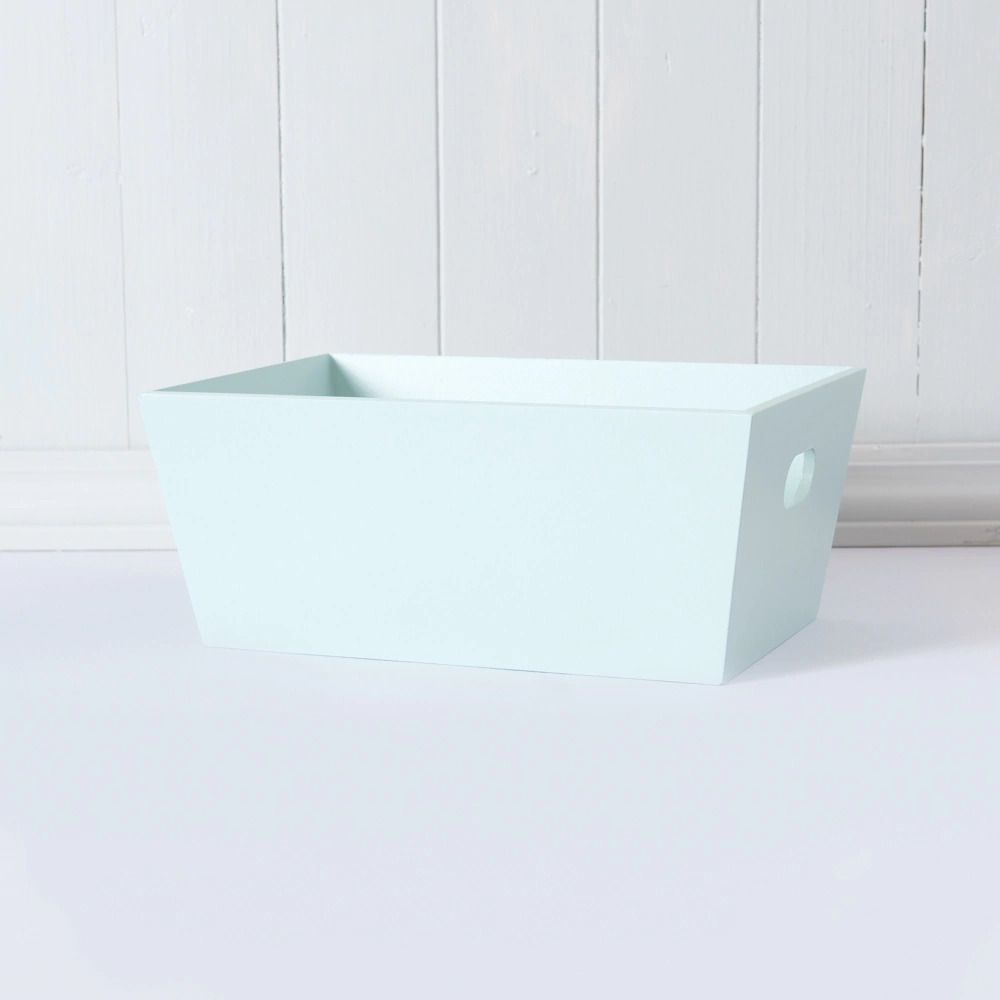 ORGANIZADOR DE MADERA VERDE AZULADO LISO