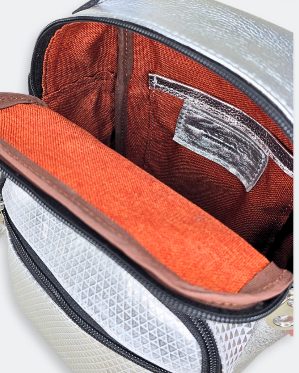 Interior forro ladrillo antidesgarro bolsillo tarjetero - Olivia Silver