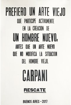 Hombre nuevo/Arte viejo - Carpani