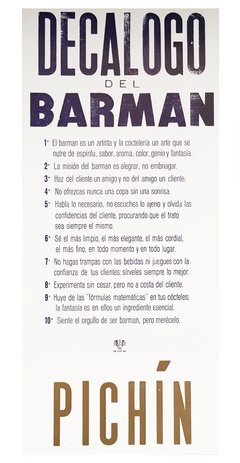 Decálogo del Barman