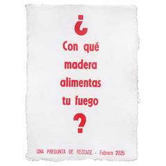 El alimento del fuego - (papel artesanal) - comprar online