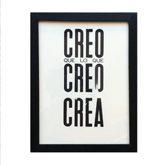 Enmarcado Creo (Negro)