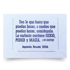 Genio, poder y magia - Johann Wolfgang von Goethe (Afiche pequeño) - comprar online